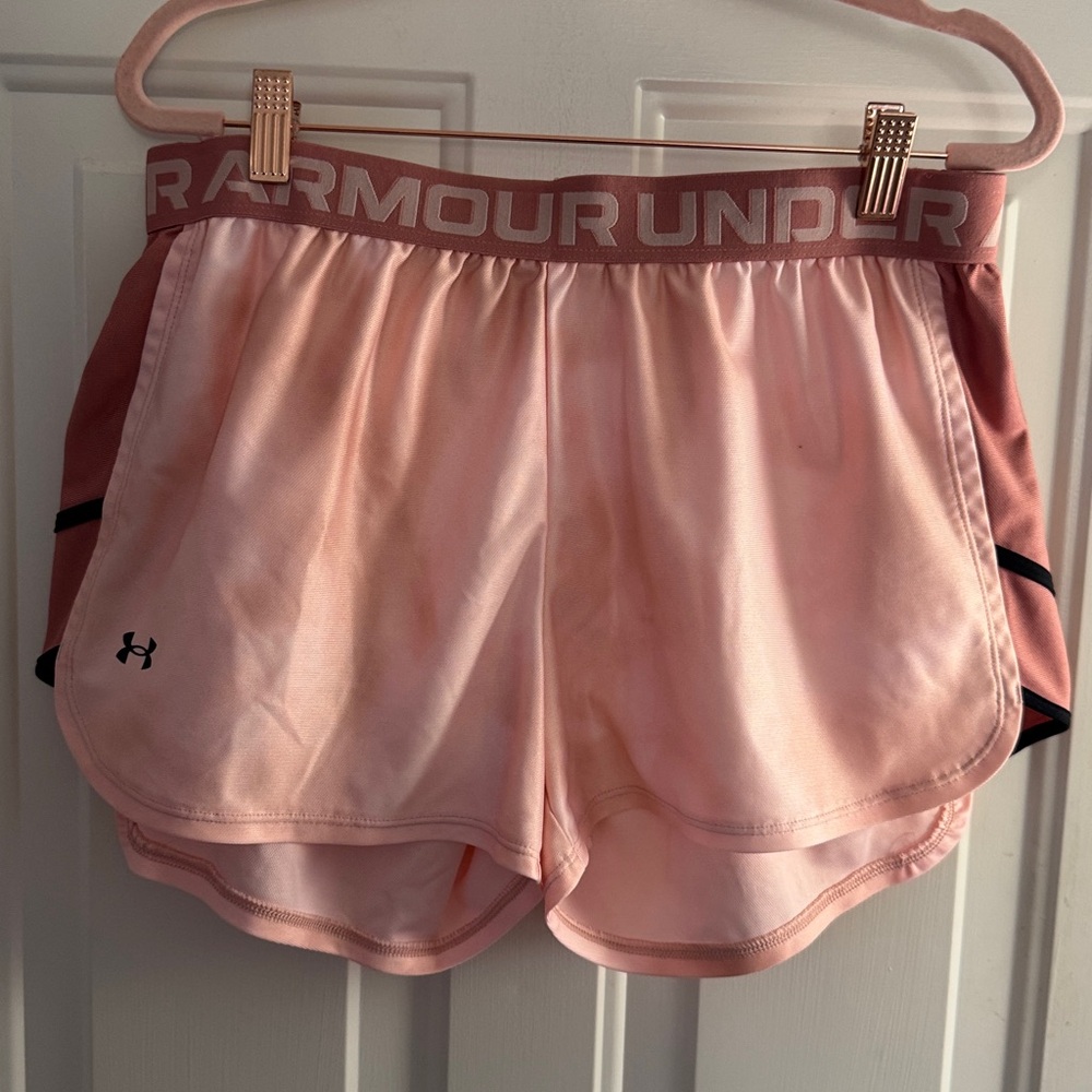 Under Armour Light Pink Running Shorts